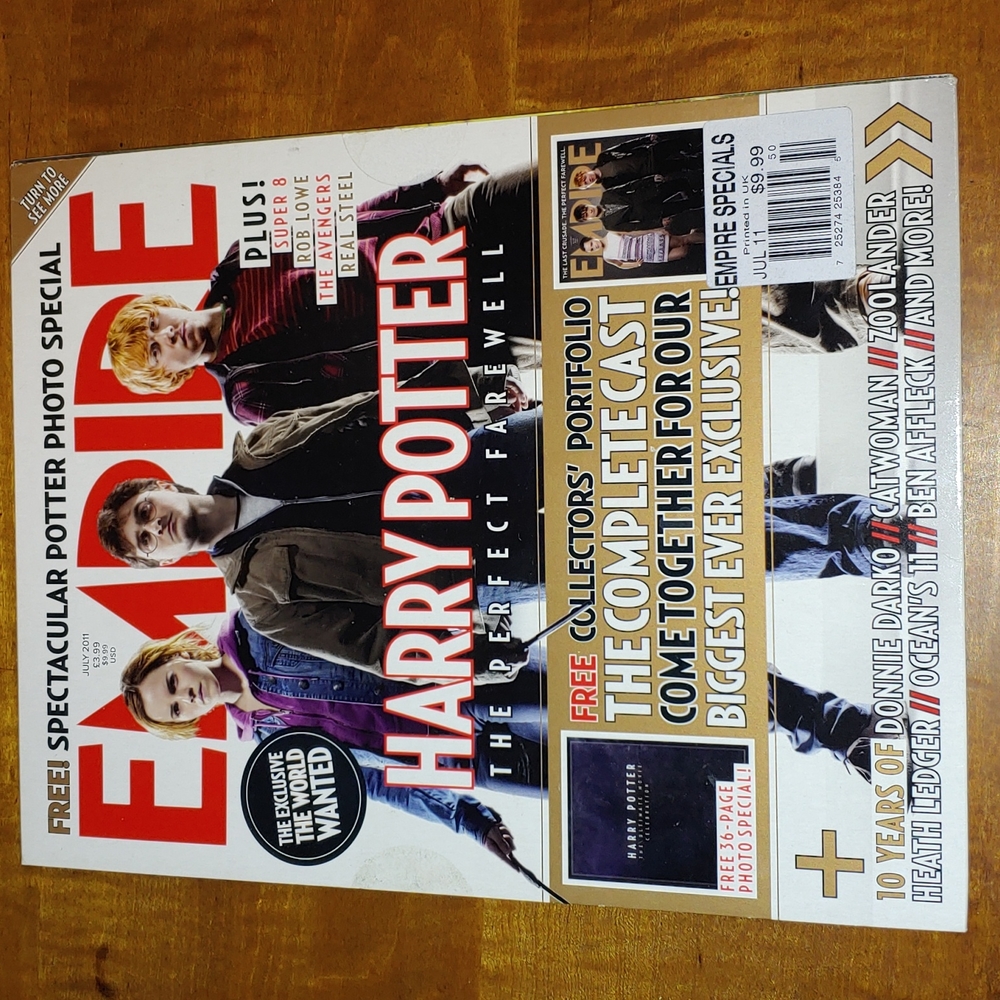 Harry Potter July 2011 Empire magazine with photo special